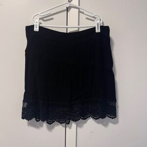 Full Tilt Black Textured Skirt